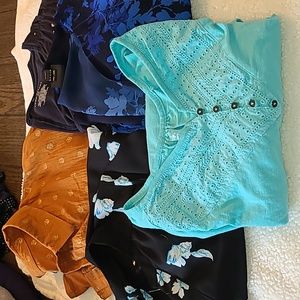 5 tops size 1X